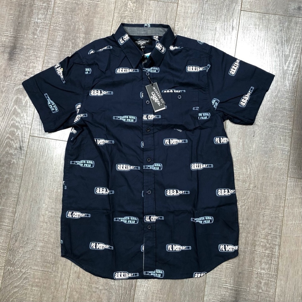 NWT EIGHTY EIGHTY Shirt Button Collar Casual Medium Size